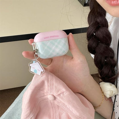 Earphone Pro / (Various AirPods Skin Case Charm Plaid Designs)