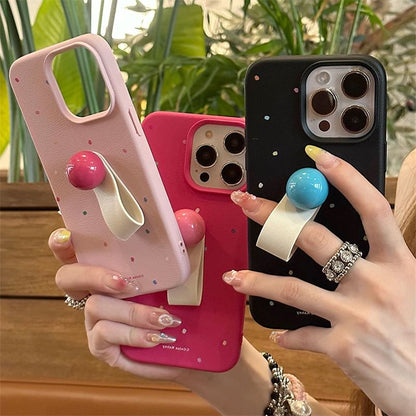 Case Phone Strap Dotted Finger