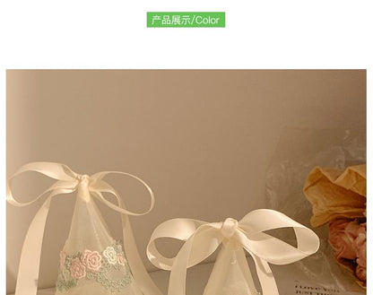 Hat Party Embroidered Ruffle