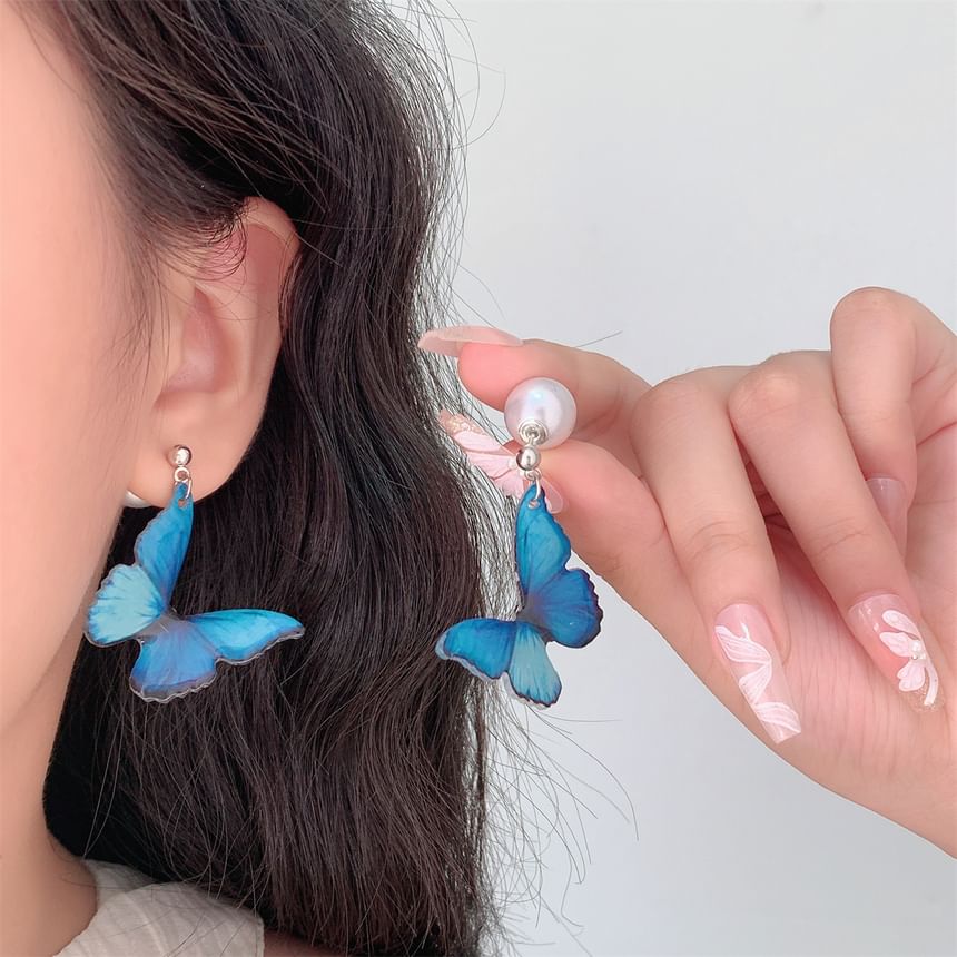 Butterfly Clip-On Earring / Drop Hook