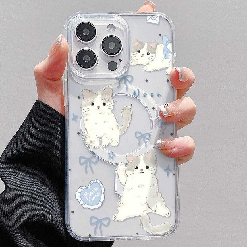 Magnetic Case Cat MagSafe) Phone with (Compatible