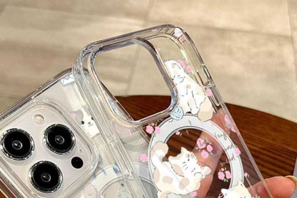 Magnetic Case Phone (Compatible MagSafe) with Cat