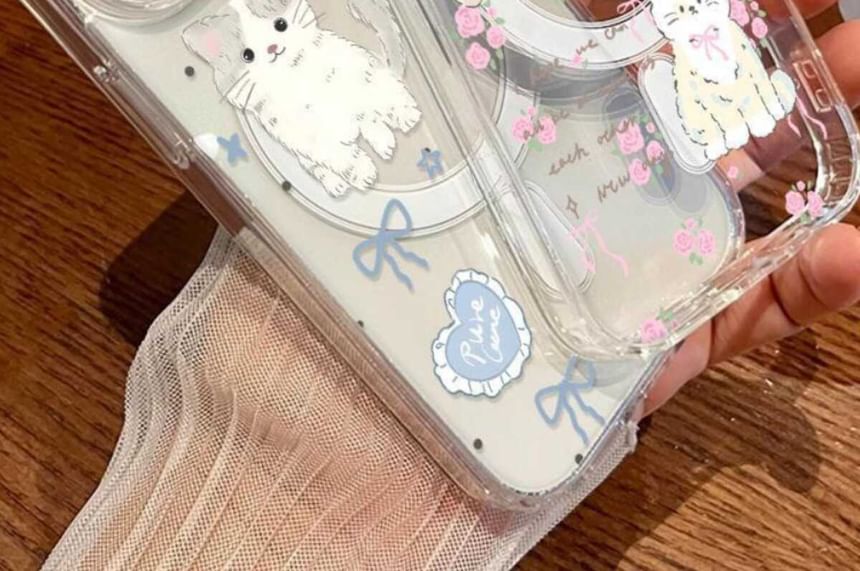 Magnetic Case Phone (Compatible MagSafe) with Cat