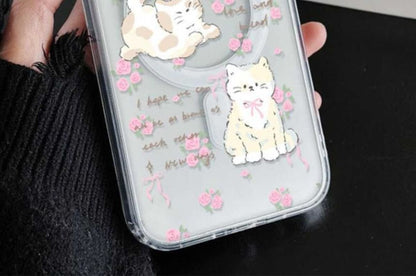 Magnetic Case Phone (Compatible MagSafe) with Cat