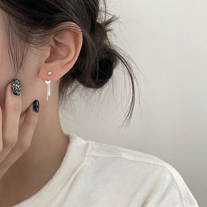 Earring Alloy Heart Threader