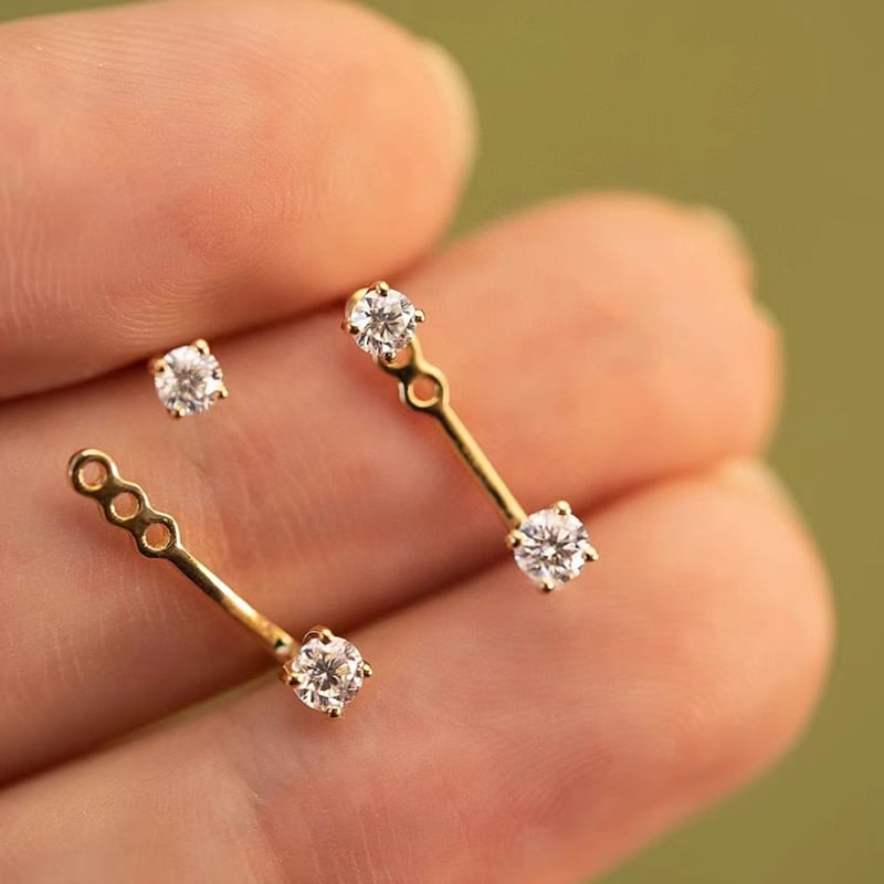 Ear Alloy Jacket Rhinestone