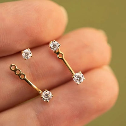 Ear Alloy Jacket Rhinestone