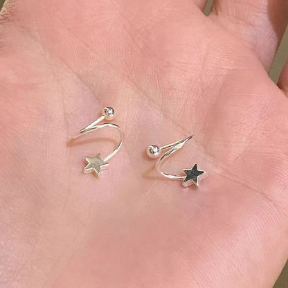 Star Heart Alloy Jacket / Bead Ear