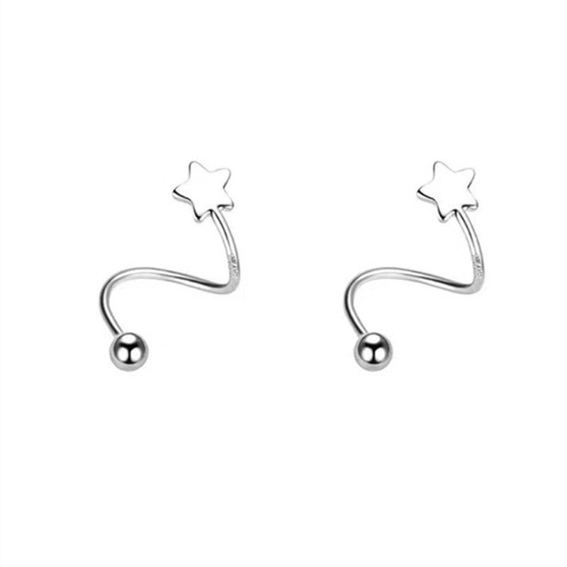 Star Heart Alloy Jacket / Bead Ear