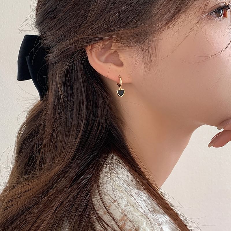 Alloy Drop Earring Heart