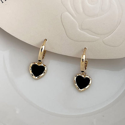Alloy Drop Earring Heart