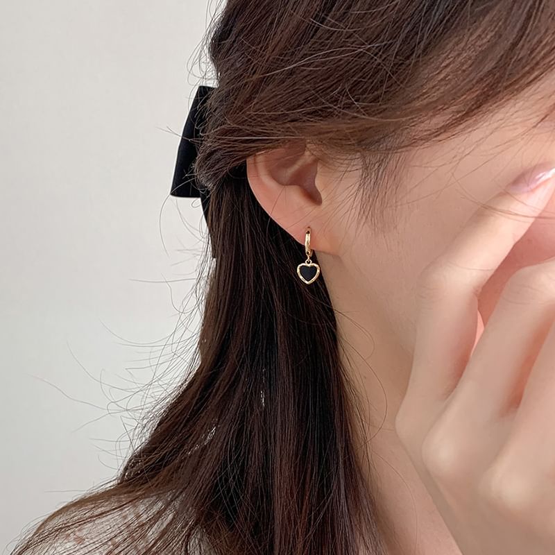 Alloy Drop Earring Heart
