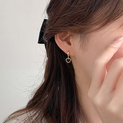 Alloy Drop Earring Heart