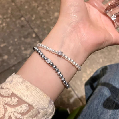 Bracelet Alloy Faux Pearl Rhinestone