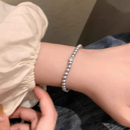 Bracelet Alloy Faux Pearl Rhinestone