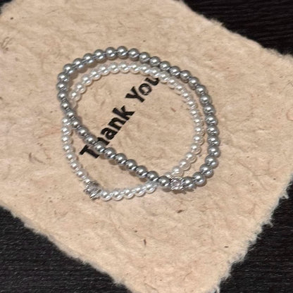 Bracelet Alloy Faux Pearl Rhinestone