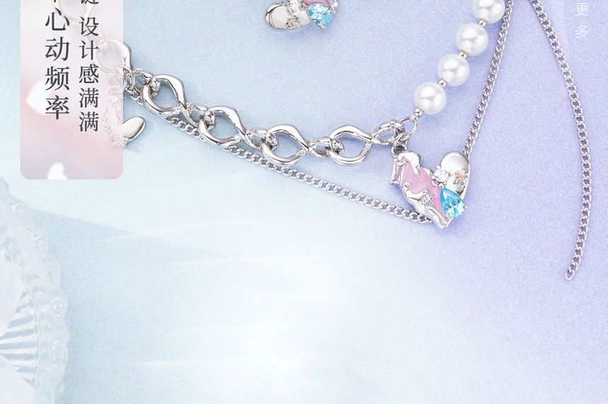 Cuff Ear Sterling Panel Stud Silver / Earring Heart