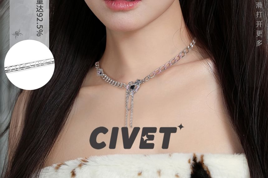 Silver Stud Cuff Earring / Spider Sterling Ear Simple