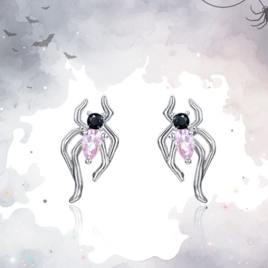 Silver Stud Cuff Earring / Spider Sterling Ear Simple