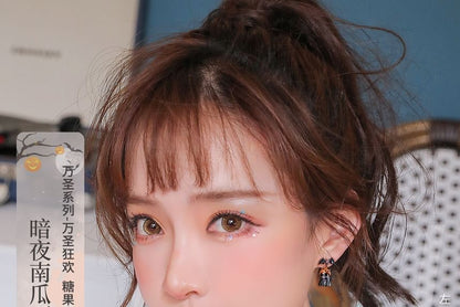 Halloween Necklace Pumpkin ChiropteraPearl