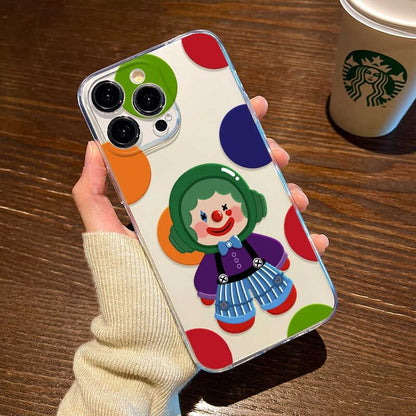 Transparent Clown Case Phone