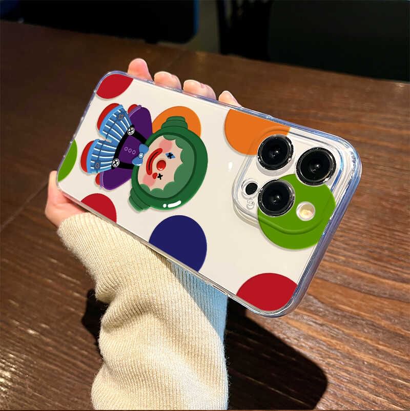 Transparent Clown Case Phone