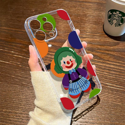 Transparent Clown Case Phone