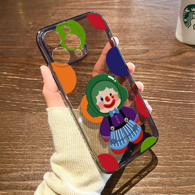 Transparent Clown Case Phone