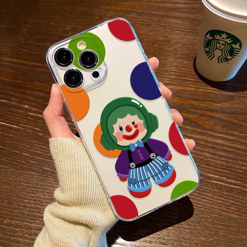 Transparent Clown Case Phone