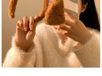 (Various Headband Ear Animal Face Designs) Chenille Wash