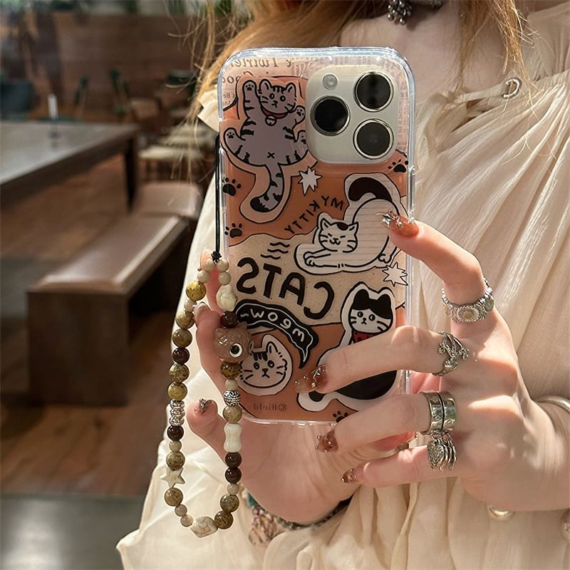 Cat Case Set Phone Strap /