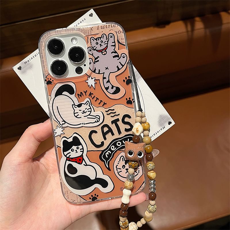 Cat Case Set Phone Strap /