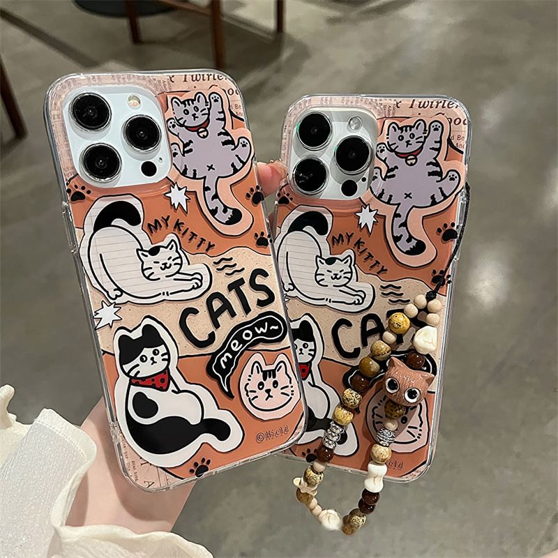 Cat Case Set Phone Strap /