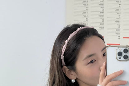 Faux Knot Pearl Headband