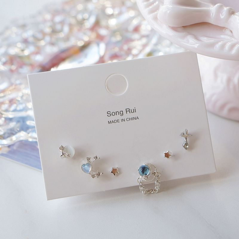 of 6: Earring Star Set