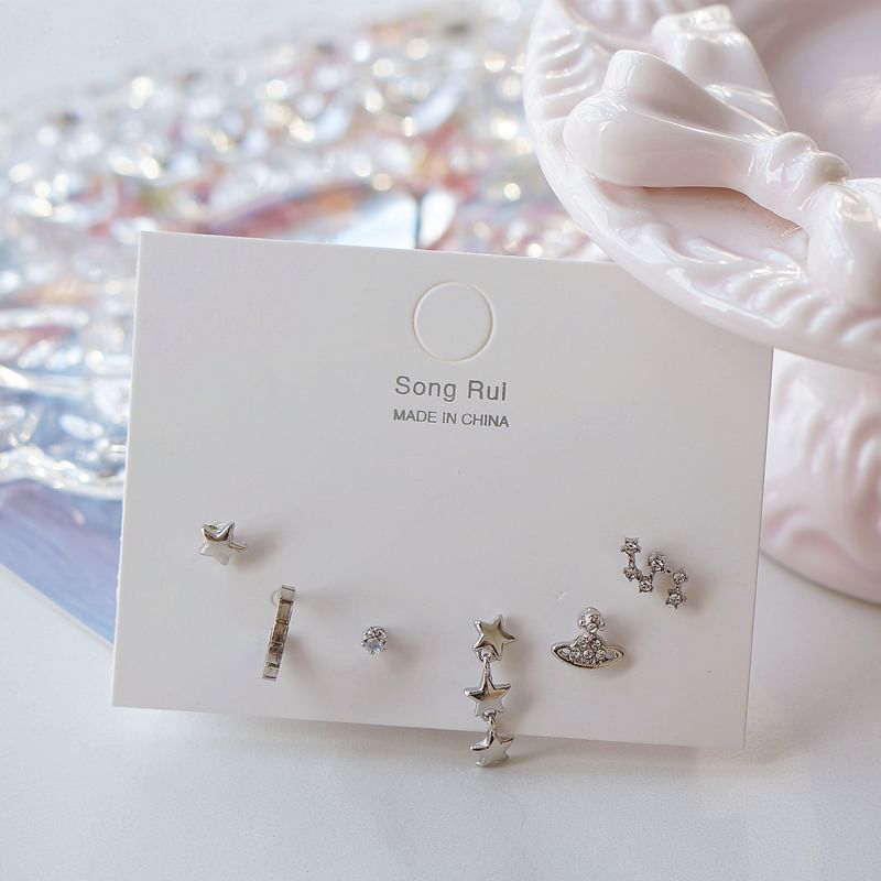 of 6: Earring Star Set