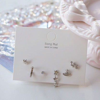 of 6: Earring Star Set