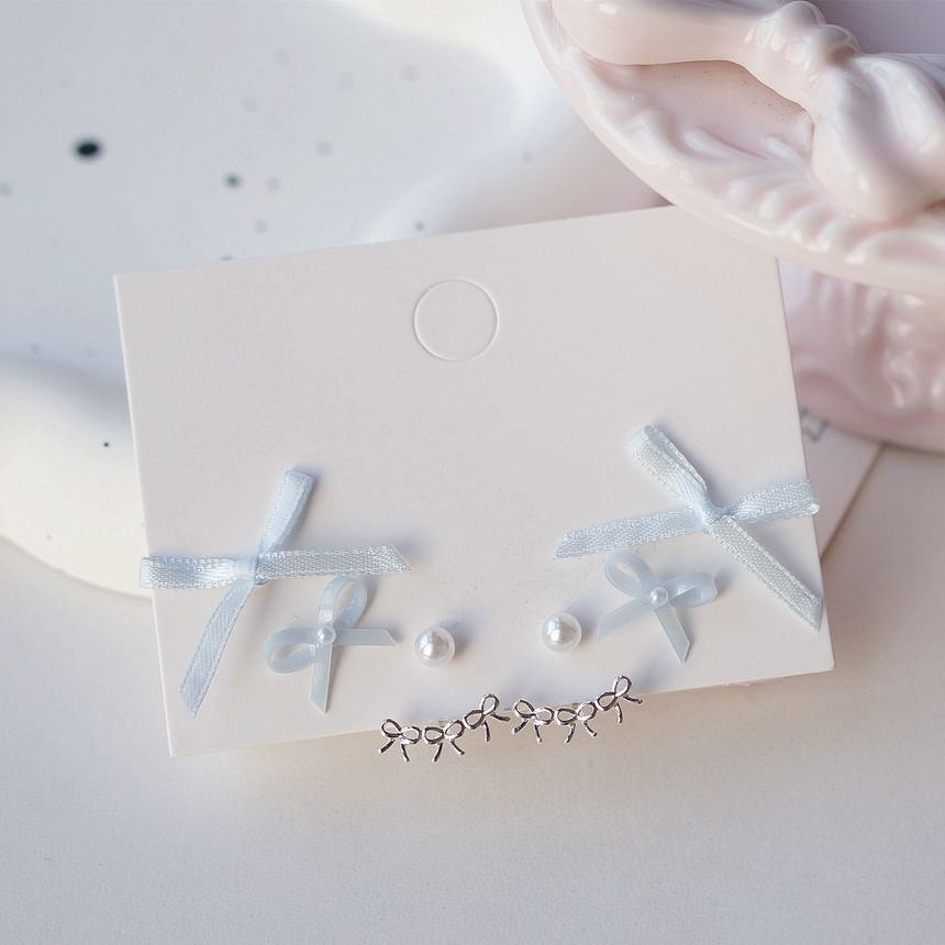 Pairs: Bow Earring of 3 Set