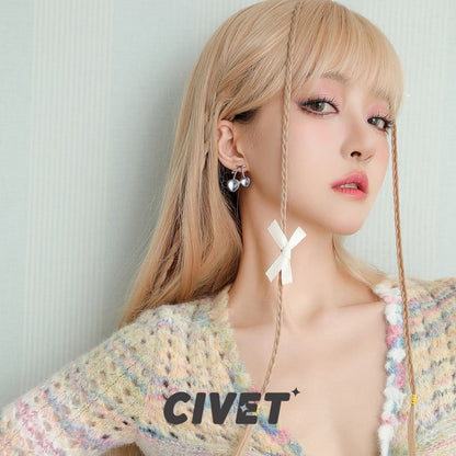 Stud / Cherry Clip-On Heart Earring