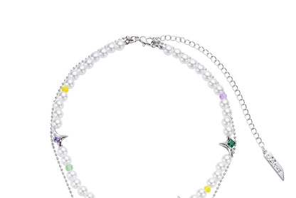 Necklace Ribbon Layered