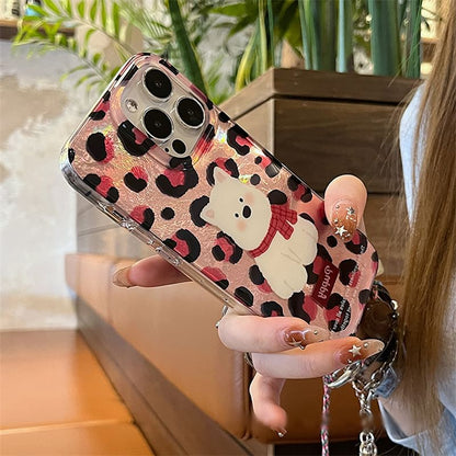 Dog Leopard Set Phone Strap / Case Print