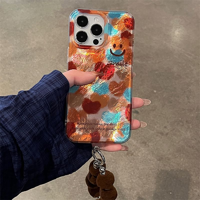 Pom Smiley Strap Case / Phone Set