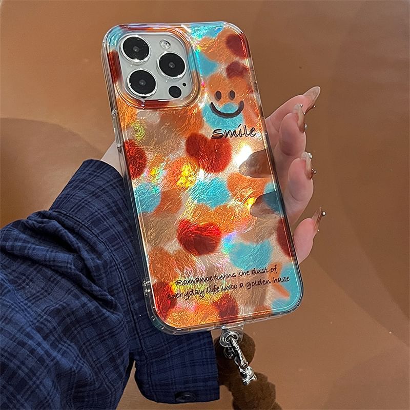 Pom Smiley Strap Case / Phone Set