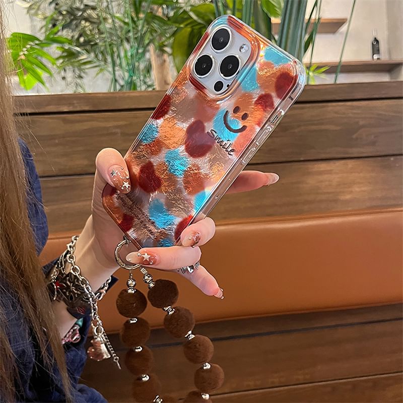 Pom Smiley Strap Case / Phone Set