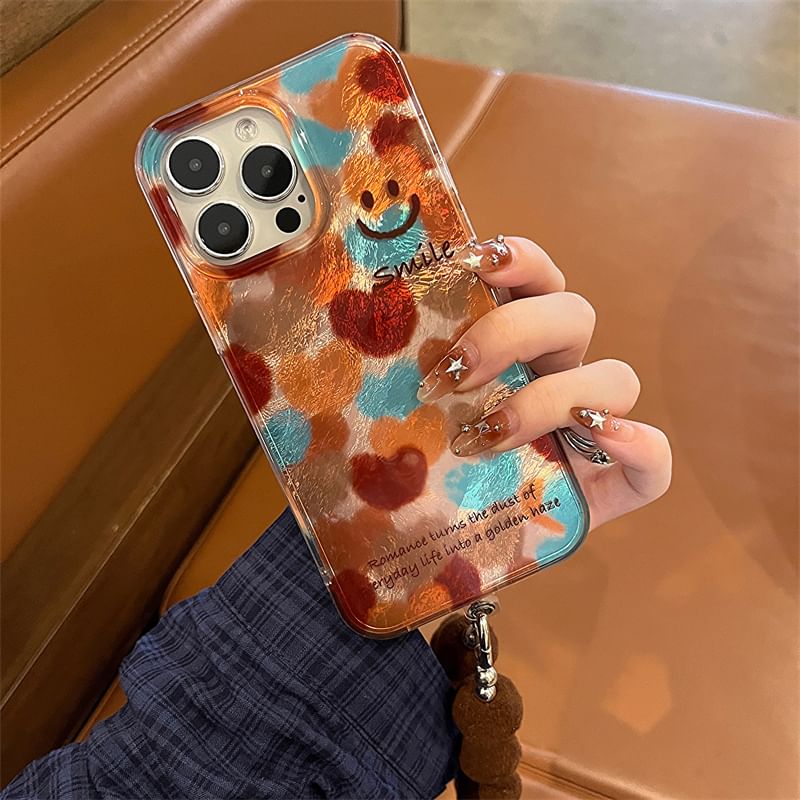 Pom Smiley Strap Case / Phone Set