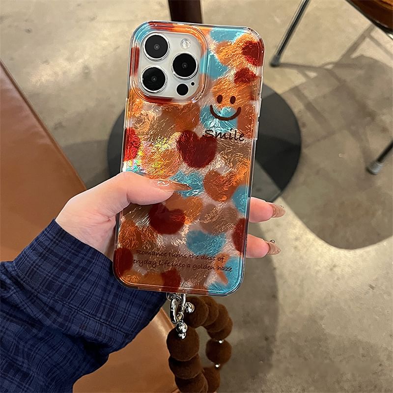 Pom Smiley Strap Case / Phone Set