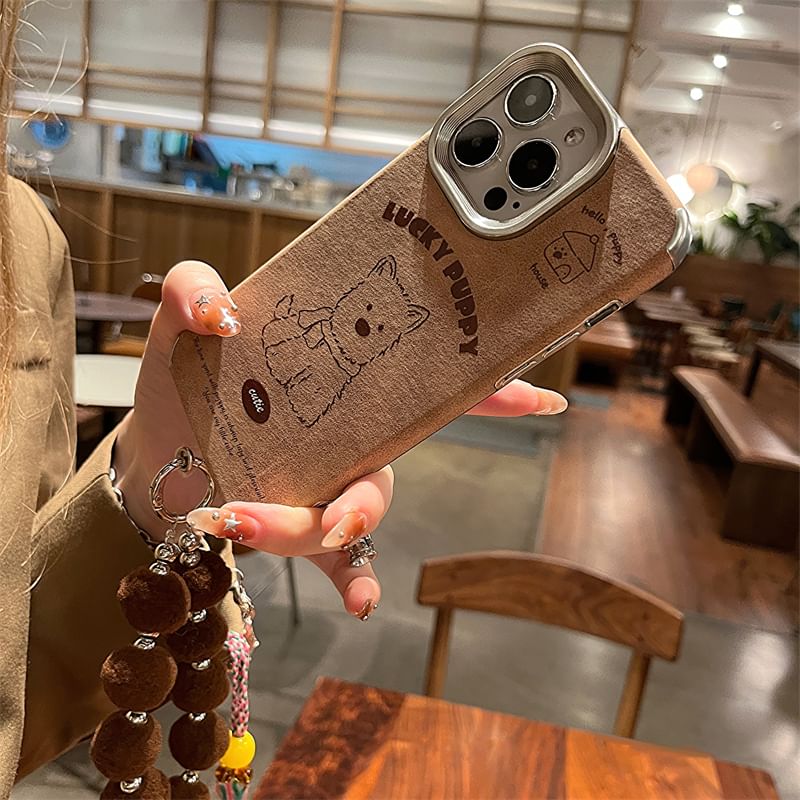 Set Case / Phone Dog Strap Pom