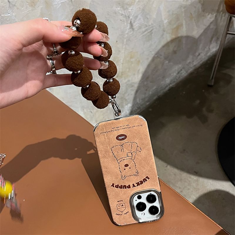 Set Case / Phone Dog Strap Pom