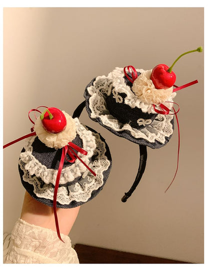 Clip Cherry Hat Lace / Headband Hair Trim