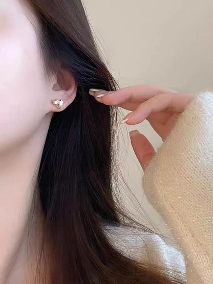 Silver Heart Sterling Stud 925 Earring